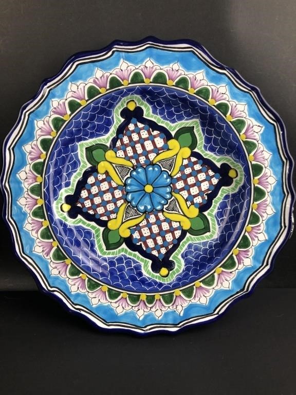 Signed Hernandez Mexican Talavera Plate