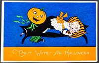 Vintage Gibson Halloween postcard