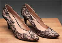 (Like-New) Cosmopolitan Black Lace Heels 8M