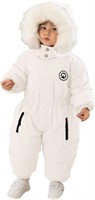 (N) DEARBB Toddler Snowsuit Hooded Romper Jumpsuit
