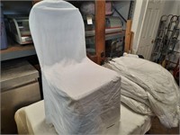 85 chair slip covers WHITE