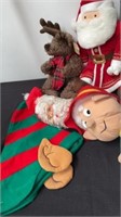 Christmas stuffed animals with elf hat