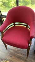 Red arm chair
