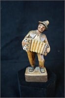 Wooden Figurine with Accordion