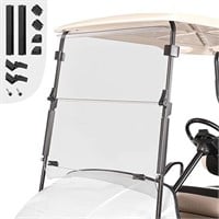 10L0L Golf Cart Folding Clear Windshield for EZGO