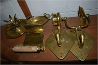 Vintage Brass lot w/ Pineapple Candle Holder