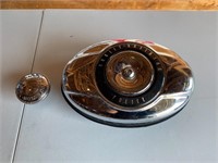 Harley Davidson police air cleaner and fuel cap