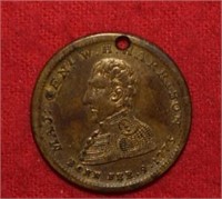 1840 William Henry Harrison Whig Party Medallion