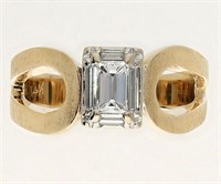 .50 Ct Emerald Baguette Cut Diamond Ring 14 Kt