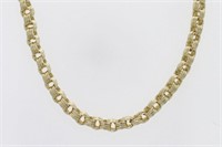 10 Kt Yellow Gold Fancy Link Necklace