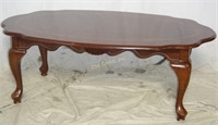 Mahogany Oval Queen Anne Coffee Sofa Table