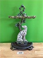 Vintage Dalmatian Cast Iron Umbrella Stand