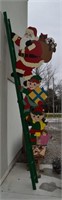 Santa  / Elfs And Ladder Decorative Christmas