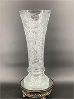Massive and exceptional cut glass vase
