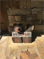 Wooden Welcome Bear