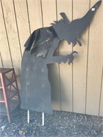 Wooden Witch Yard Décor