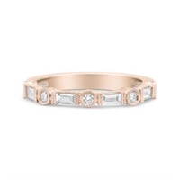 14K Rose Gold Diamond Bridal Band - 3/8 Cttw - Bag