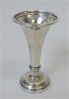Antique sterling silver posy vase 8.3cm H