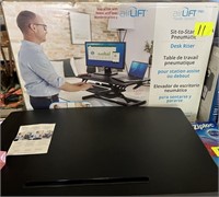 airlift sit-to-stand desk riser