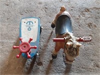 Vintage Child's Ride on Toy Horse and Creative