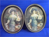 (2) Pepsi Cola Oval Trays