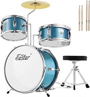 ULN-Kids Drum Set Eastar 3-Piece for Beginners, 14