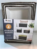 $28 Mesa Storage Baskets, Set of 3 Dozen Plastic