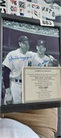 DIMAGGIO / MANTLE SIGNED WITH COA