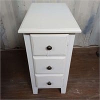 HEAVY Wood End Table Cabinet