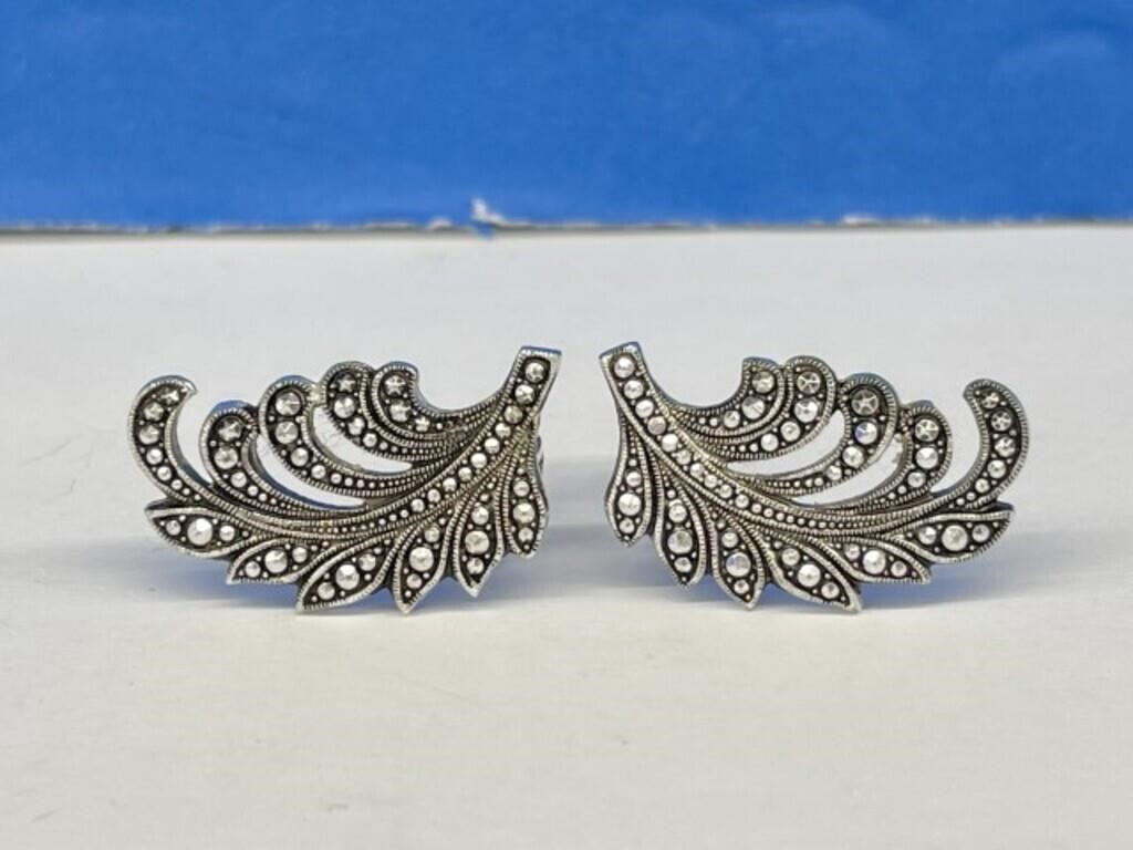 Vintage Clip-on Earrings Stamped W.germany