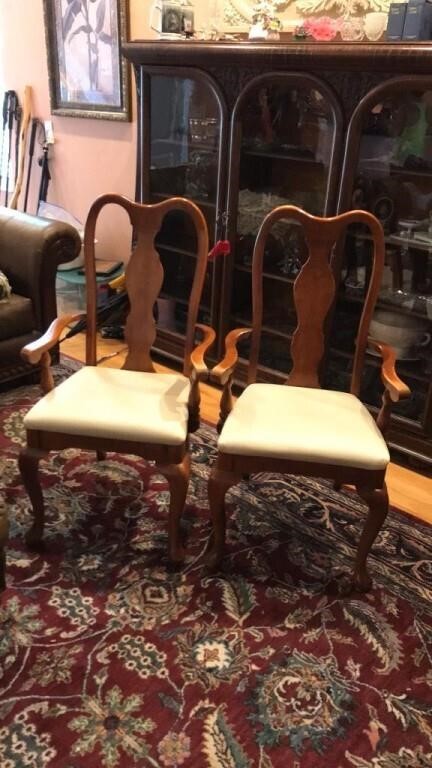 2 Queen Ann Style Armchairs