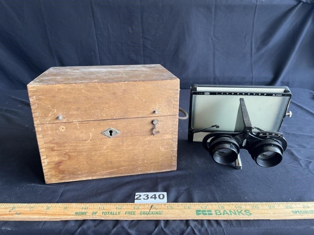 Antique Carl Zeiss #9323 Stereoscope w/ Box