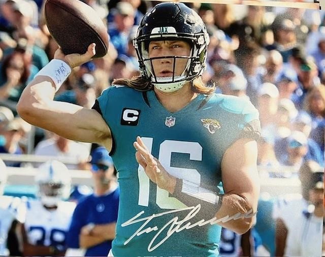 Jaguars Trevor Lawrence Signed 11x14 with COA