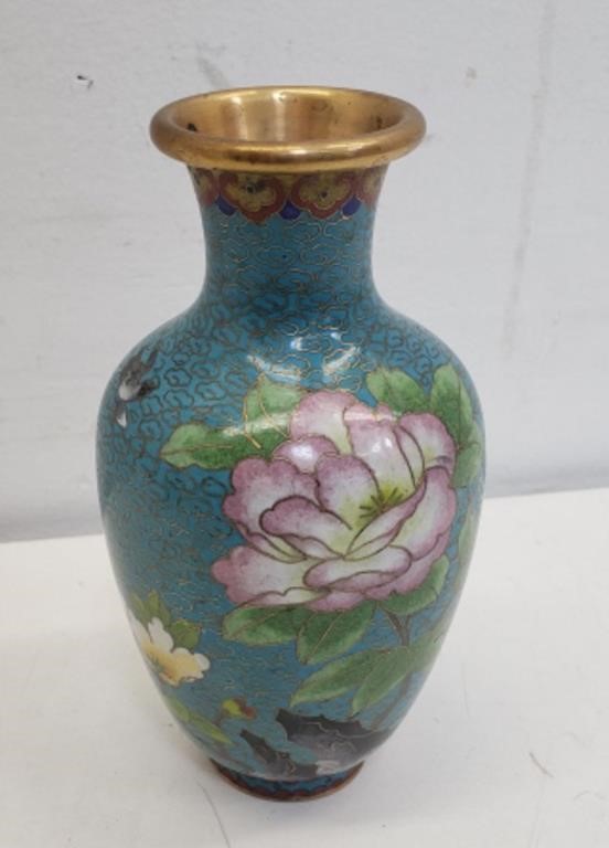 Cloisonne bud vase