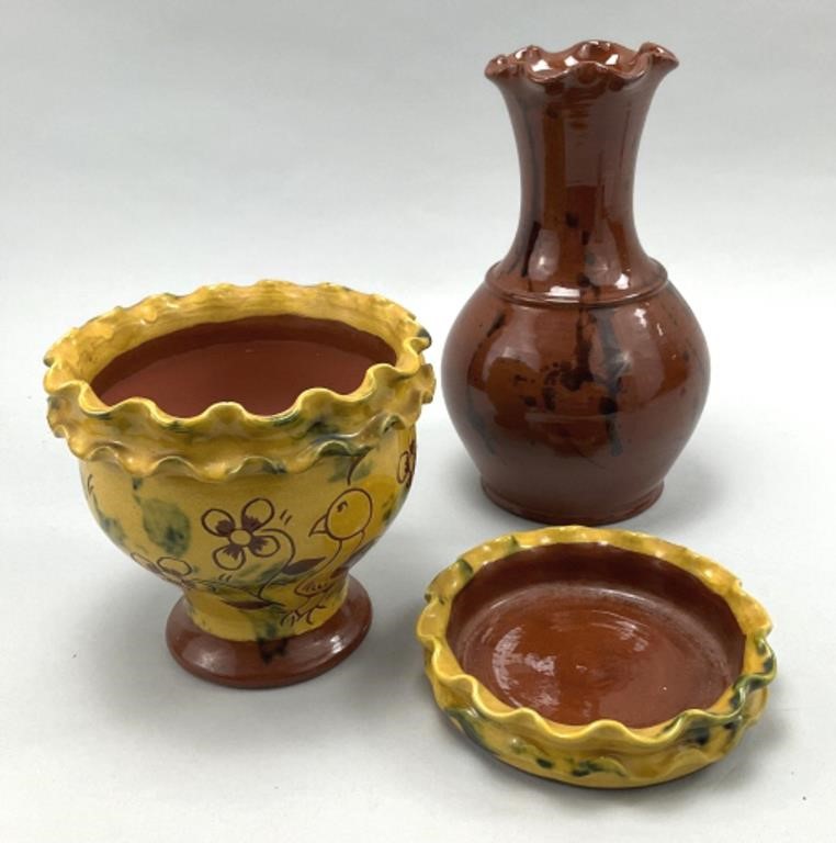 Breininger Pottery Robesonia, PA Redware.