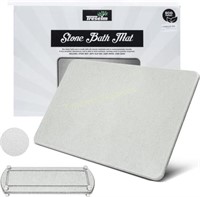Stone Bath Mat 23.62x15.35  Grey