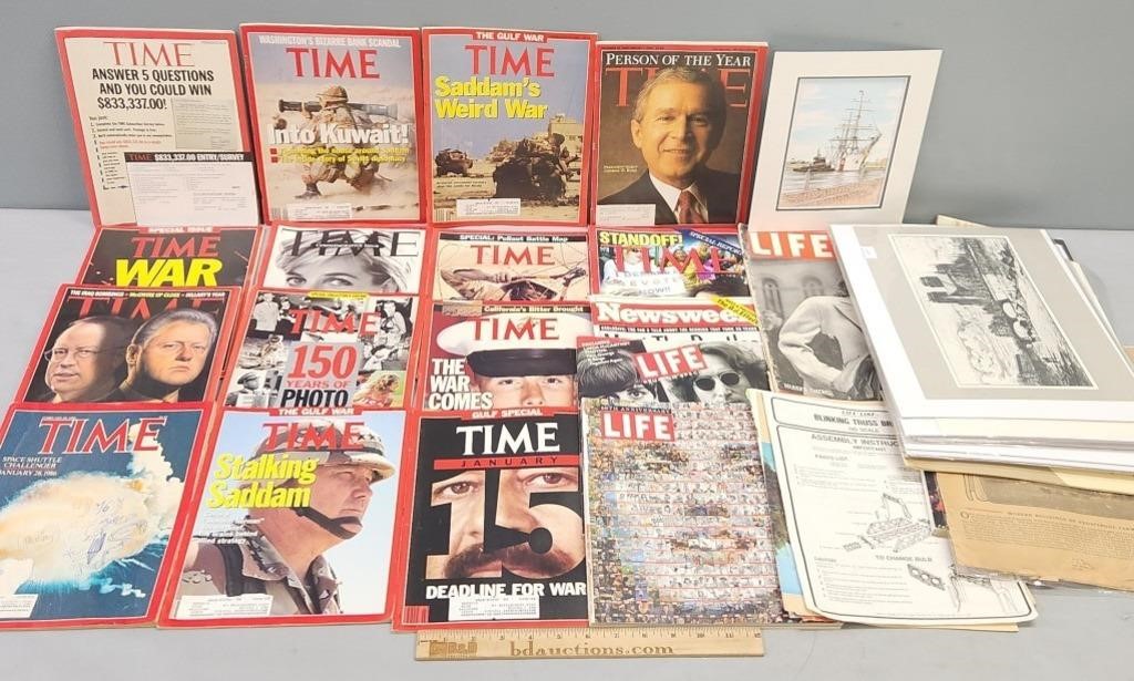 Time Magazines, Ephemera & Art Prints