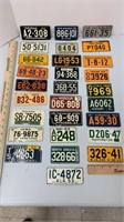 29 Vintage 1953 Cereal Box State Lic. Plates-all