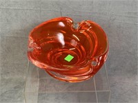Chalet Orange Glass Bowl