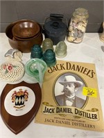 ANTIQUE GLASS INSULATORS, JACK DANIELS NOVELTY