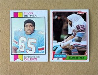 Elvin Bethea 1973 & 1981 Topps