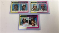 1975 Topps/1974 Leaders Baseball Card Lot