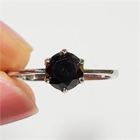 $2100 14K  Black Diamond(1ct) Ring