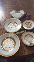 Decorative Plates, Heart Shaped Cup Holders, W