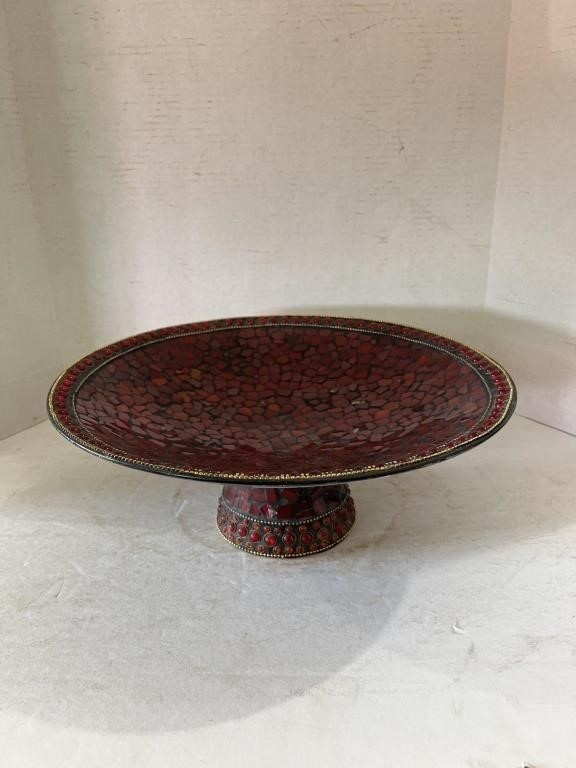 Mosaic Glass Decorative Bowl