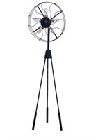 Stand Up Lamp Black Fan