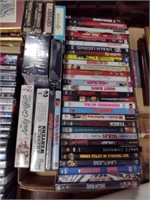 34 DVDS & 9 VHS Taps
