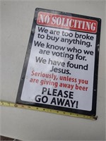 Funny "No Soliciting Sign"