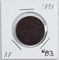 1893  Canada  Large Cent   XF