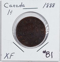 1888  Canada  Large Cent   XF